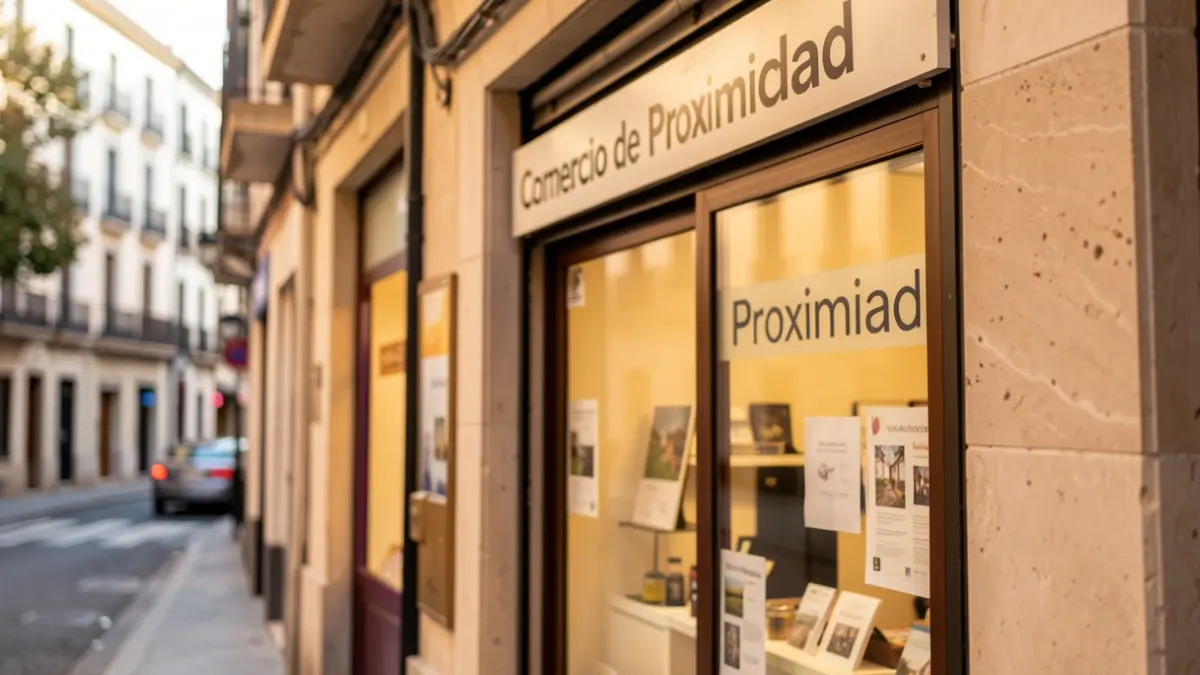 Generic image of a local business storefront in Madrid.