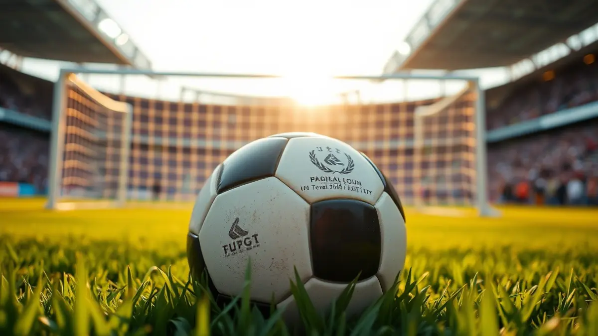 Generic image of a soccer ball on a grass field.