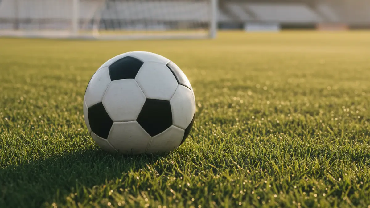Imagen genérica de un balón de fútbol en un campo de césped.