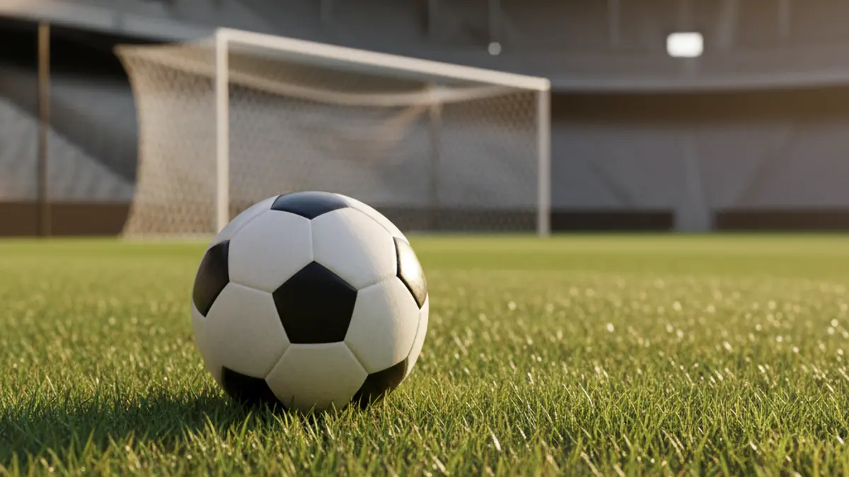 Imagen genérica de un balón de fútbol en un campo de juego.