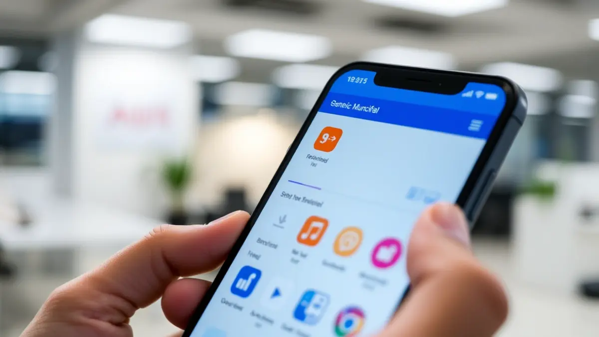 Generic image of a person using a mobile application on a smartphone.