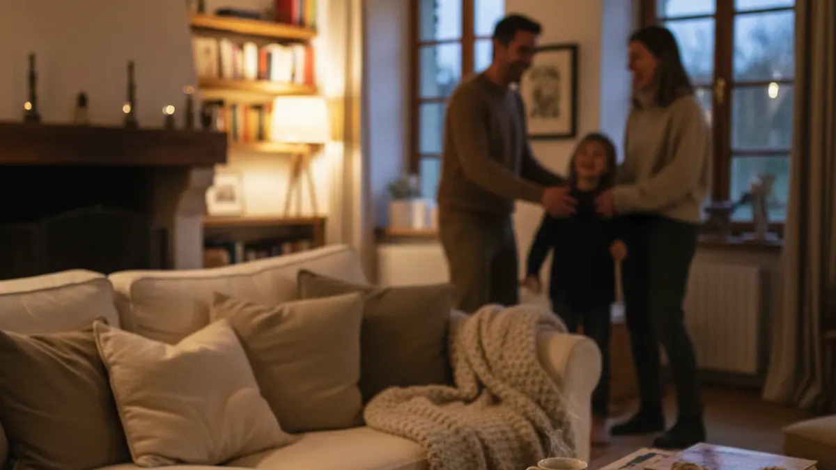 Generic image of a welcoming home, symbolizing family support.