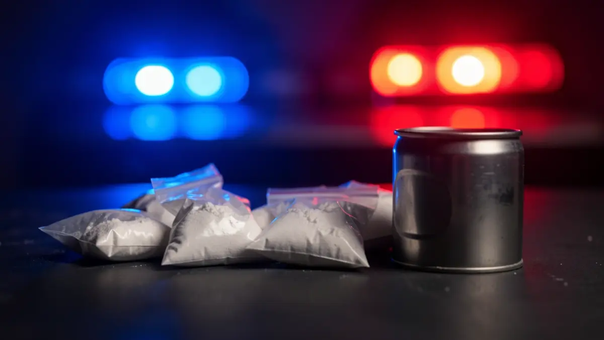 Image of seized material by security forces during an anti-drug trafficking operation.