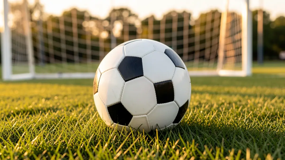 Imagen genérica de un balón de fútbol sobre el césped de un estadio.