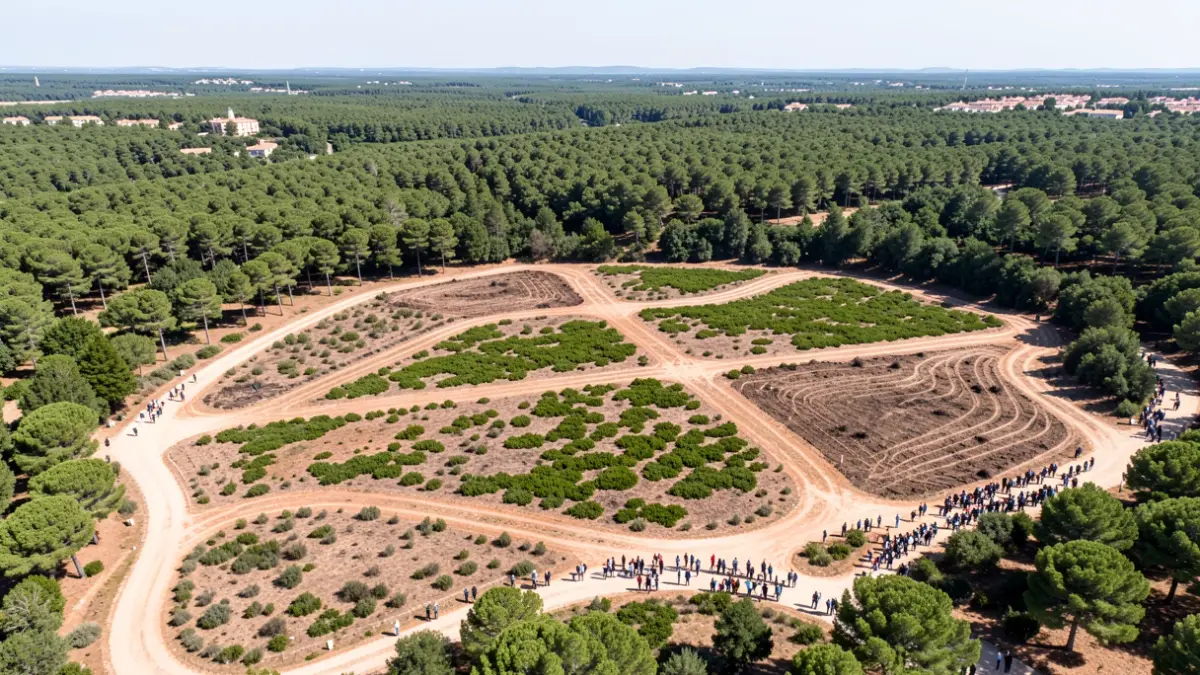 Generic image of fire prevention work in a forest area.