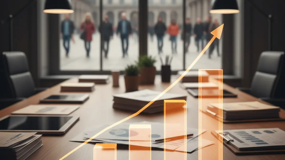 Generic image of financial graphs and documents symbolizing business creation.
