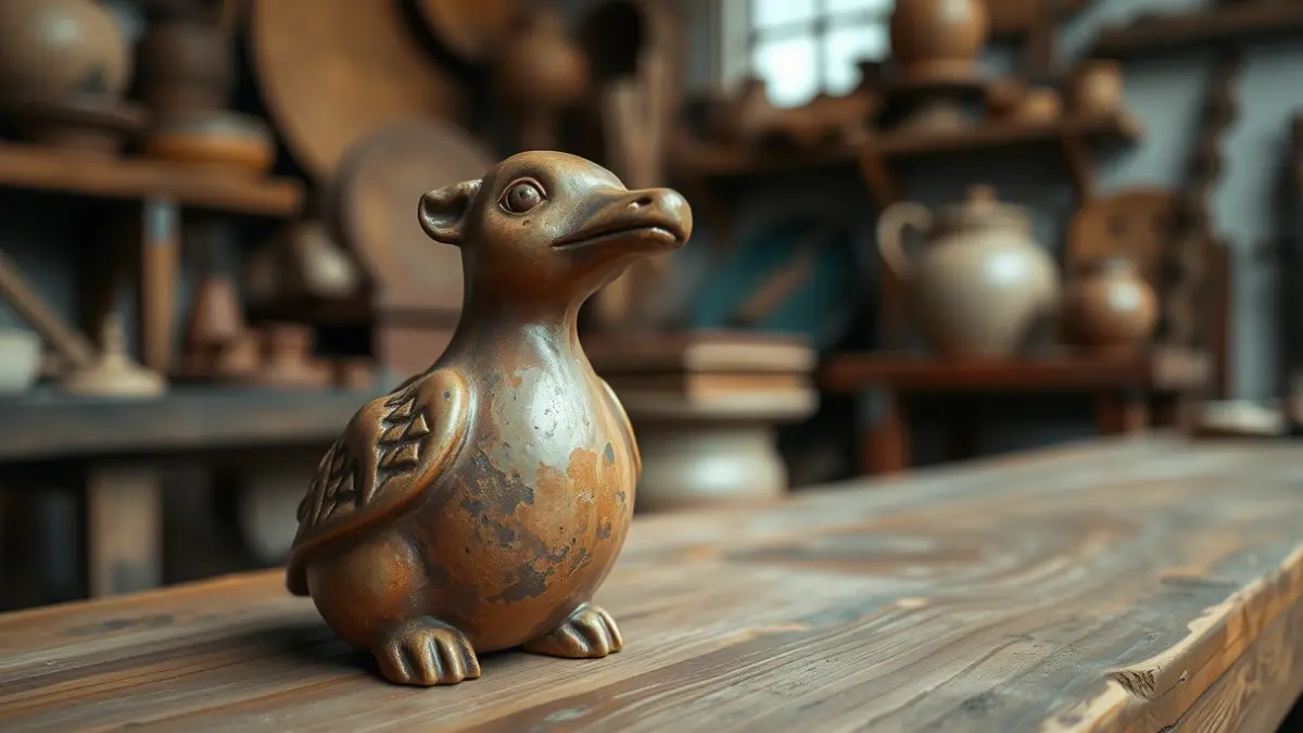 Generic image of an animal pottery figure, highlighting craftsmanship.