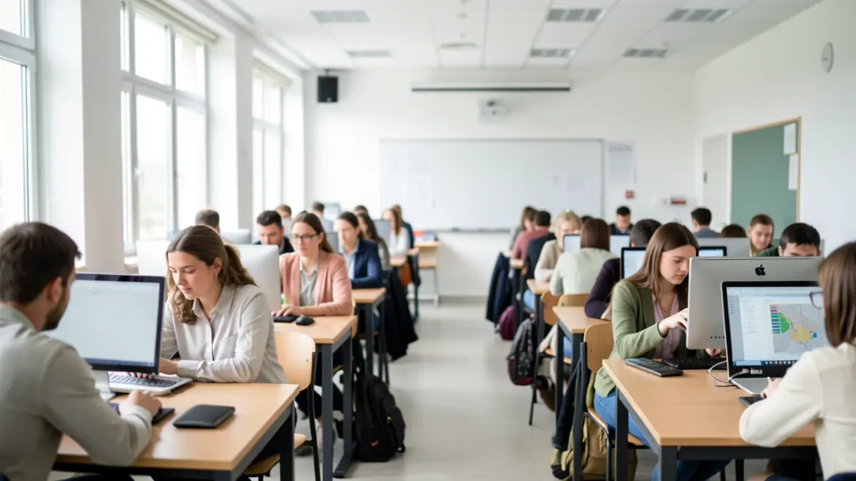 Generic image of a modern vocational training classroom.
