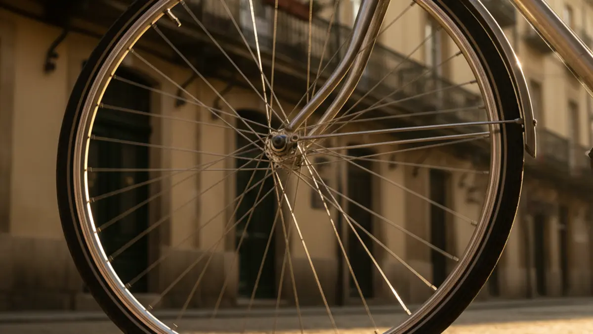 Imagen genérica de una rueda de bicicleta, simbolizando la Fiesta de la Bici.