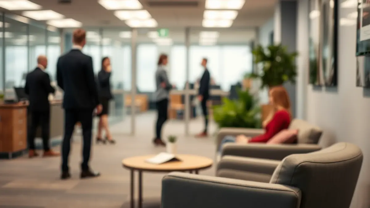 Generic image of a support and care space, with a welcoming and confidential atmosphere.