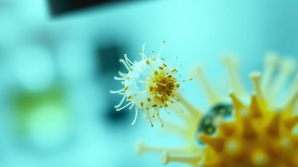 Generic image of a pollen grain under a microscope.