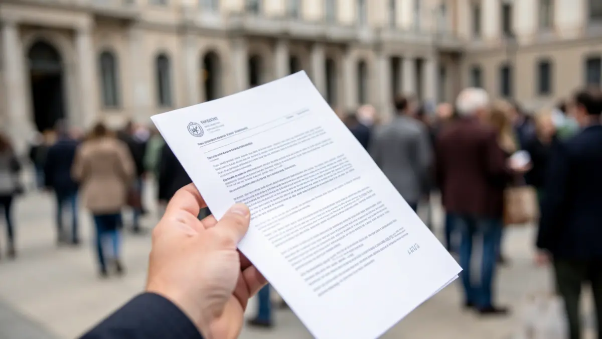 Documento de ayuda médica con sello oficial de la Comunidad de Madrid.