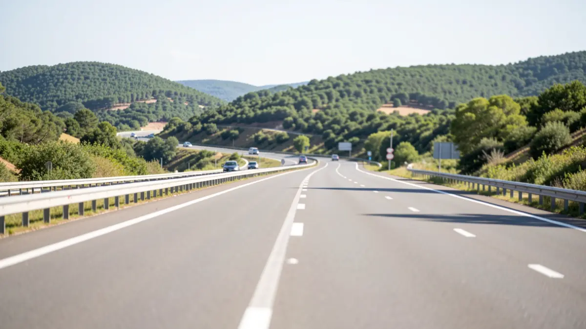 Imagen genérica de la carretera M-608 en la Comunidad de Madrid.