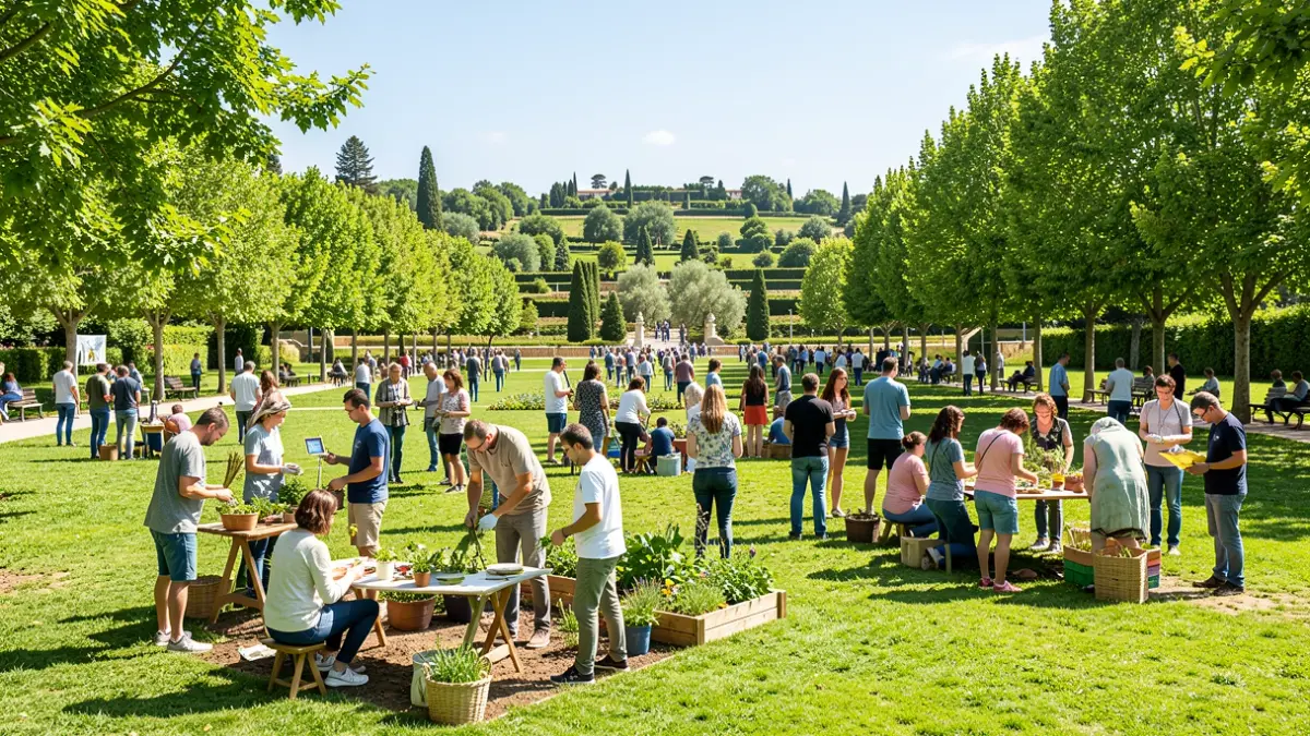 Imagen genérica de actividades de concienciación medioambiental en un parque de Móstoles.
