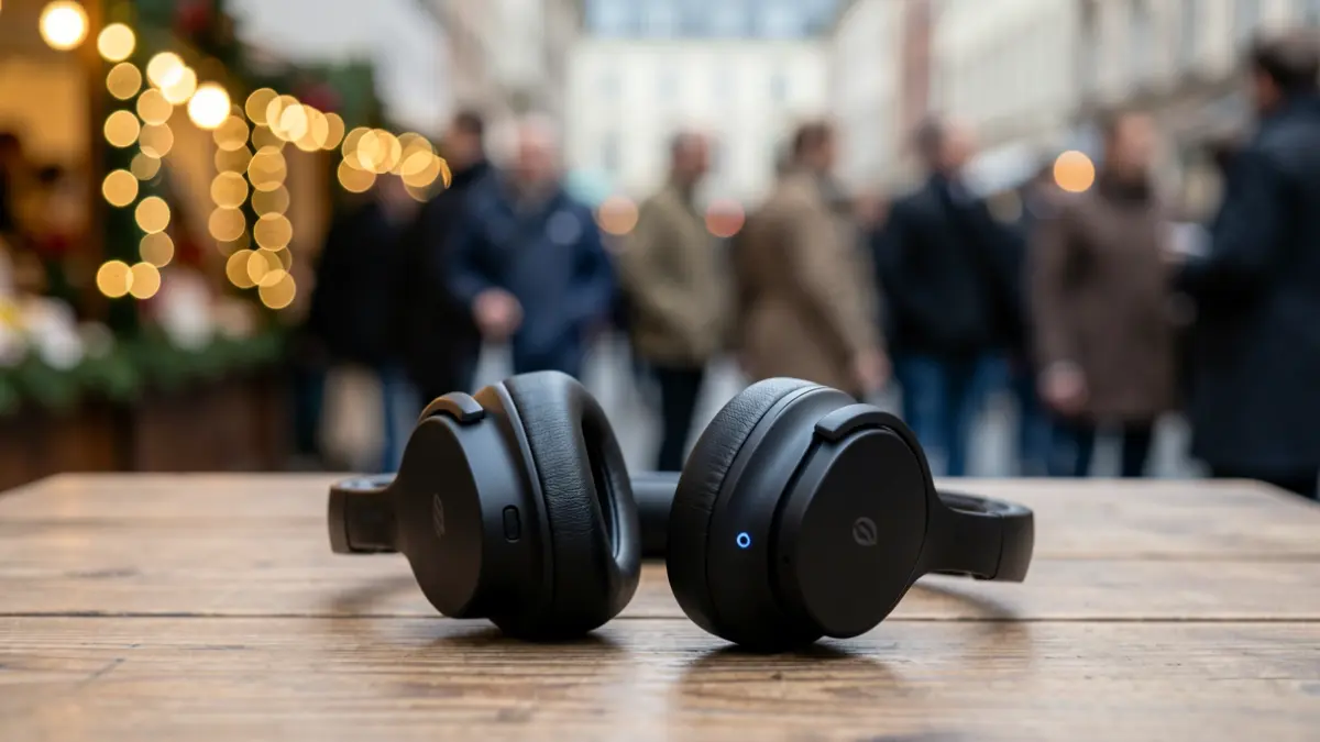 Generic image of noise-canceling headphones for festive events.