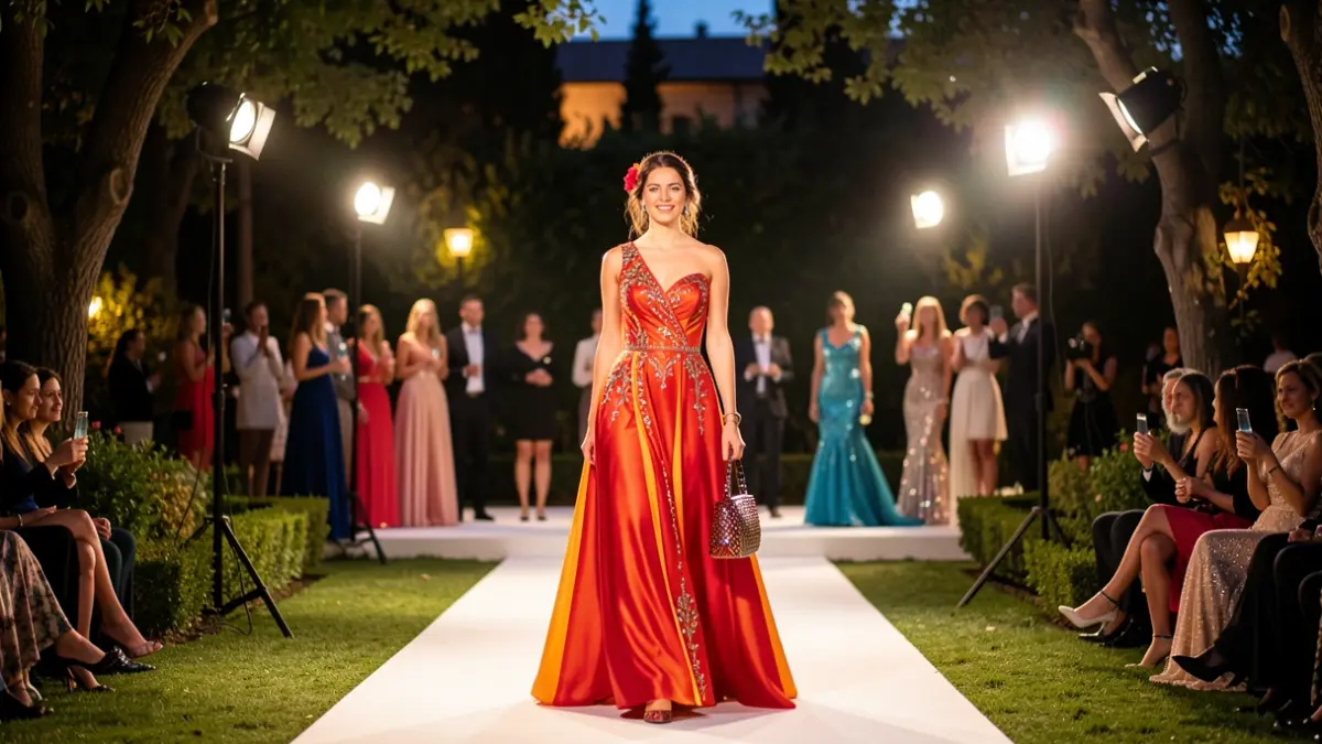 The 'Re-Chulos' fashion show held in the gardens of Las Vistillas during the San Isidro festivities.
