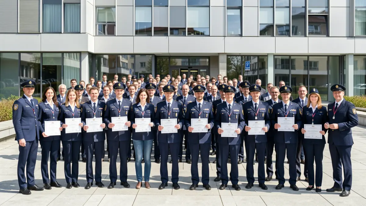 Imagen de voluntarios de Protección Civil recibiendo sus diplomas.