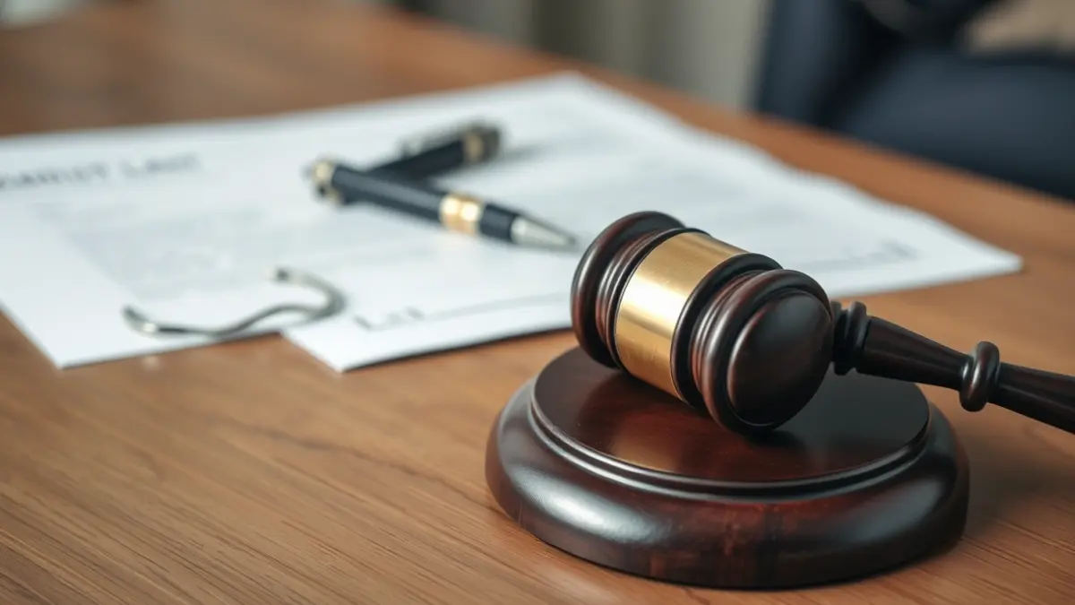 Imagen genérica de un mazo de juez sobre una mesa de madera, simbolizando un proceso de arbitraje.