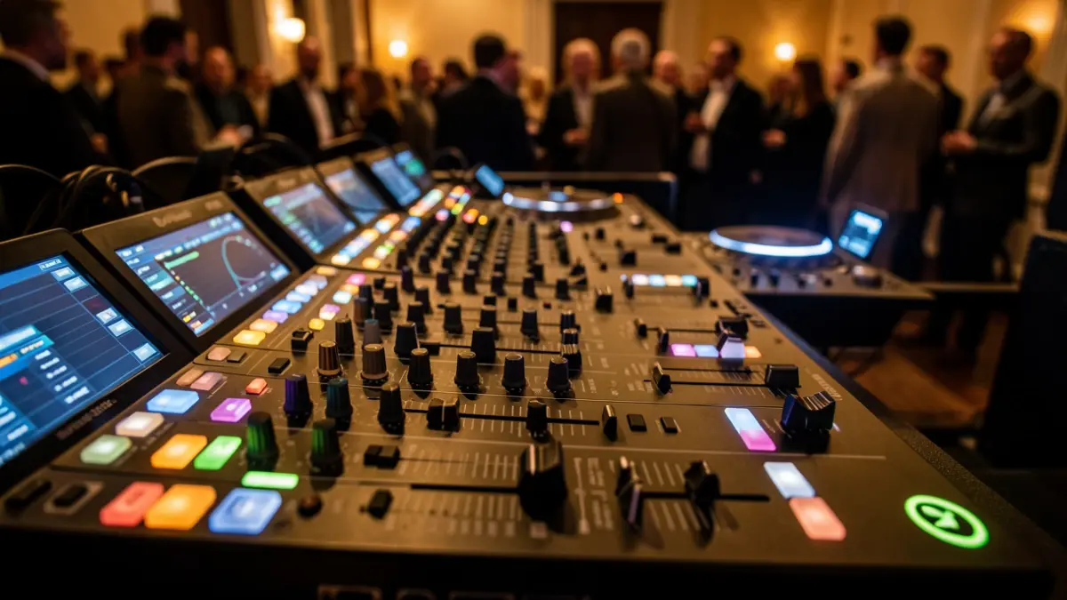 Generic image of a professional DJ mixing console.