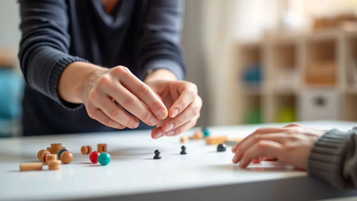 Generic image of hands performing occupational therapy exercises.