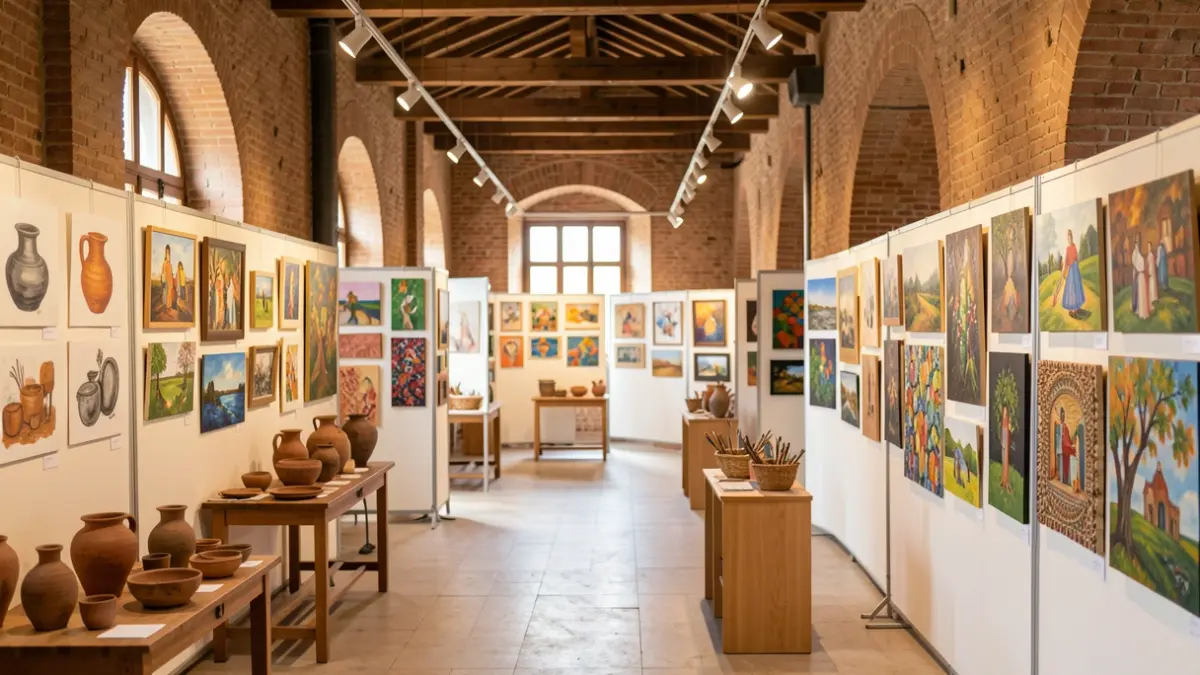 Exhibition of artwork from artistic workshops at the House of Culture in Torrejón de Ardoz.