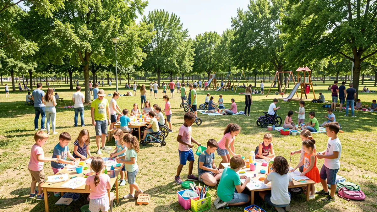 Imagen genérica de niños participando en actividades de verano inclusivas.