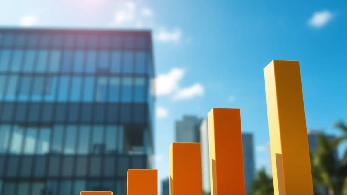 Generic image of a bar graph with a downward trend, representing economic improvement.