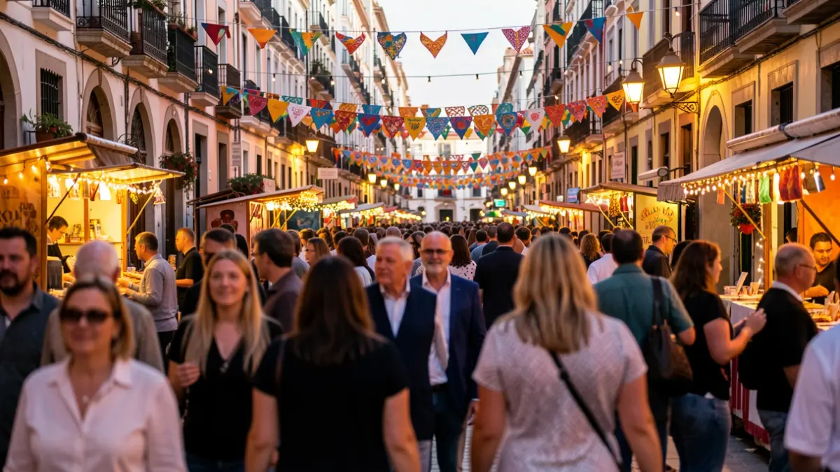 Generic image of a popular festival in Madrid with a festive atmosphere.