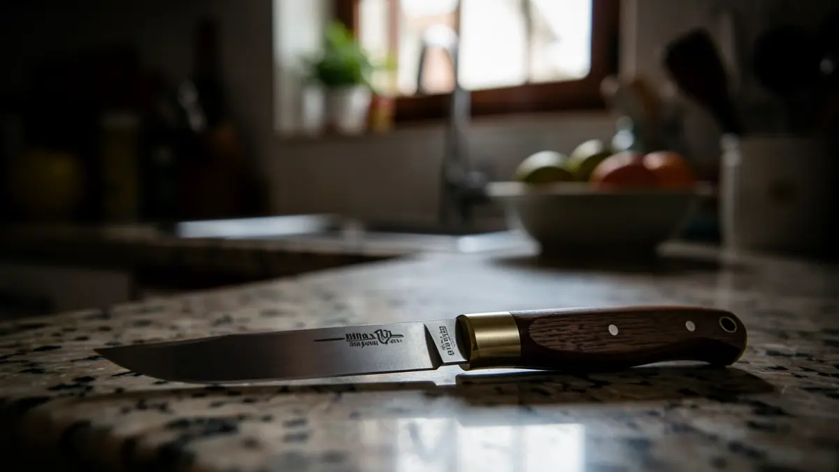 Nine-centimeter knife used in the attack.