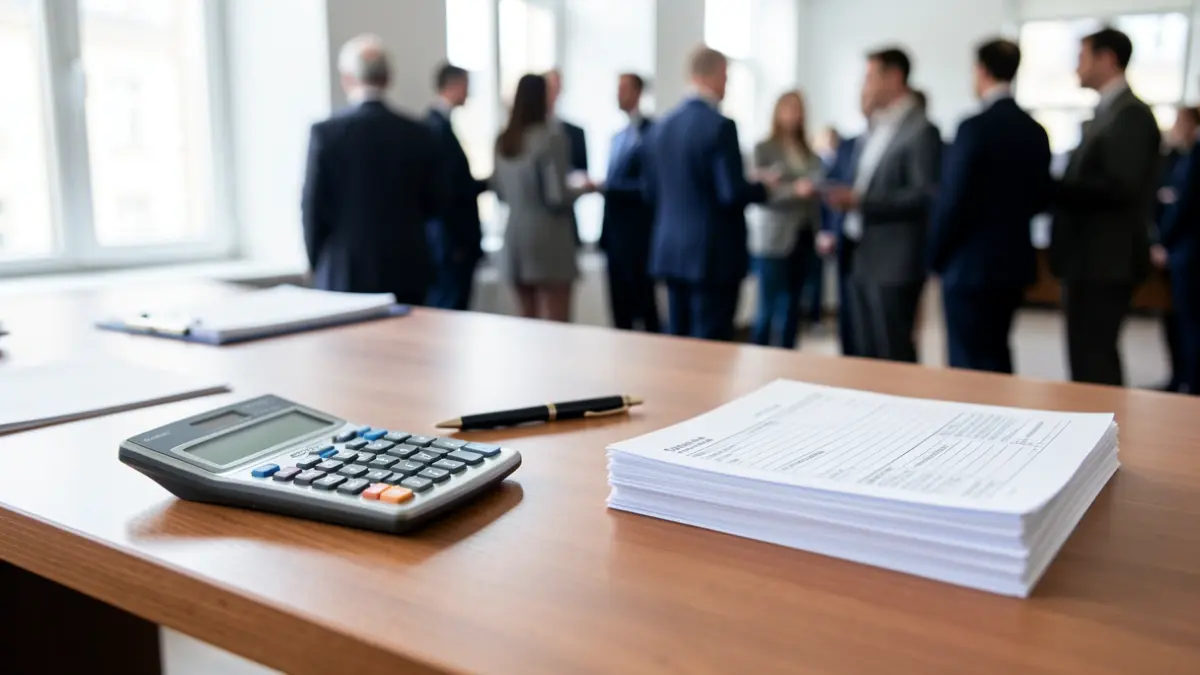 Generic image of administrative procedures and economic aid management in an office.