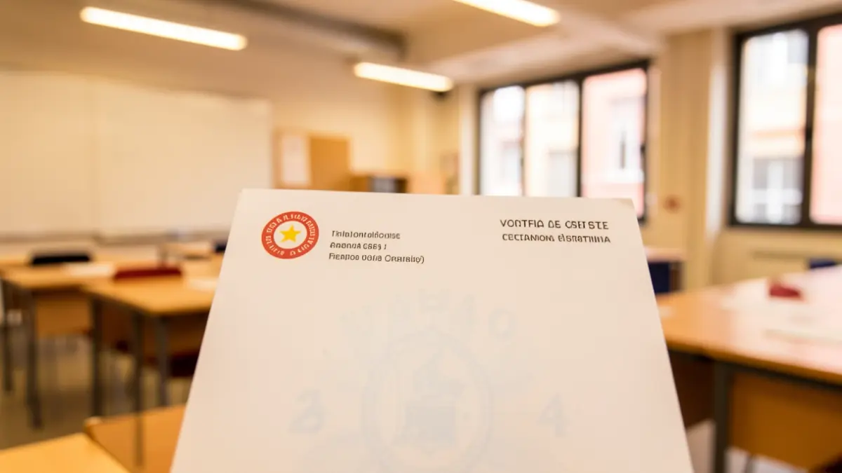 Certificado de Formación Profesional con fondo de aula.