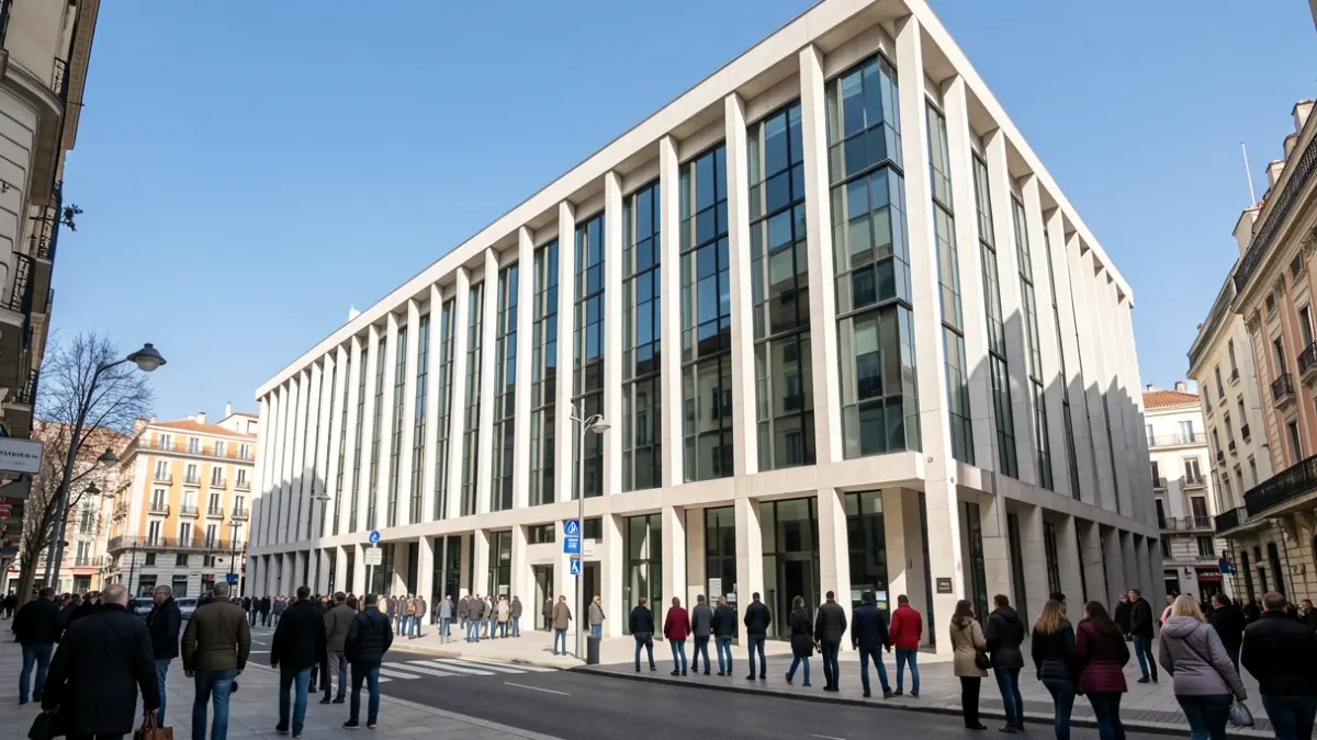 Edificio judicial en Madrid.