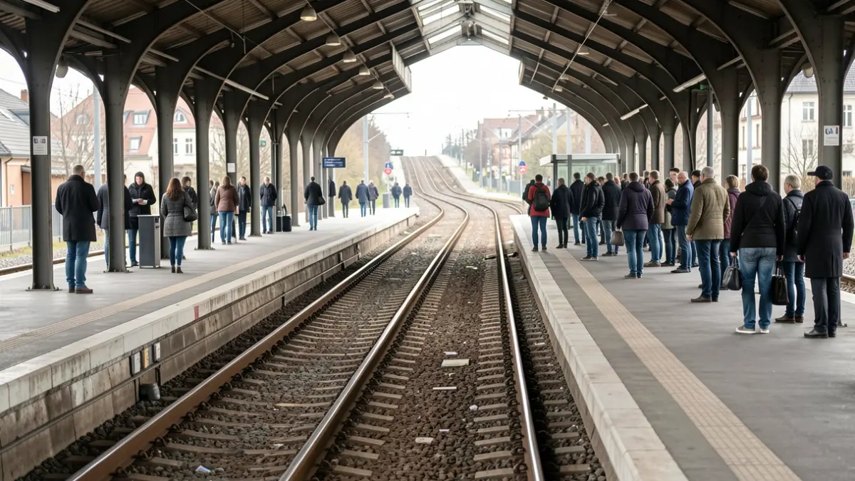 Generic image of an empty public transport station.
