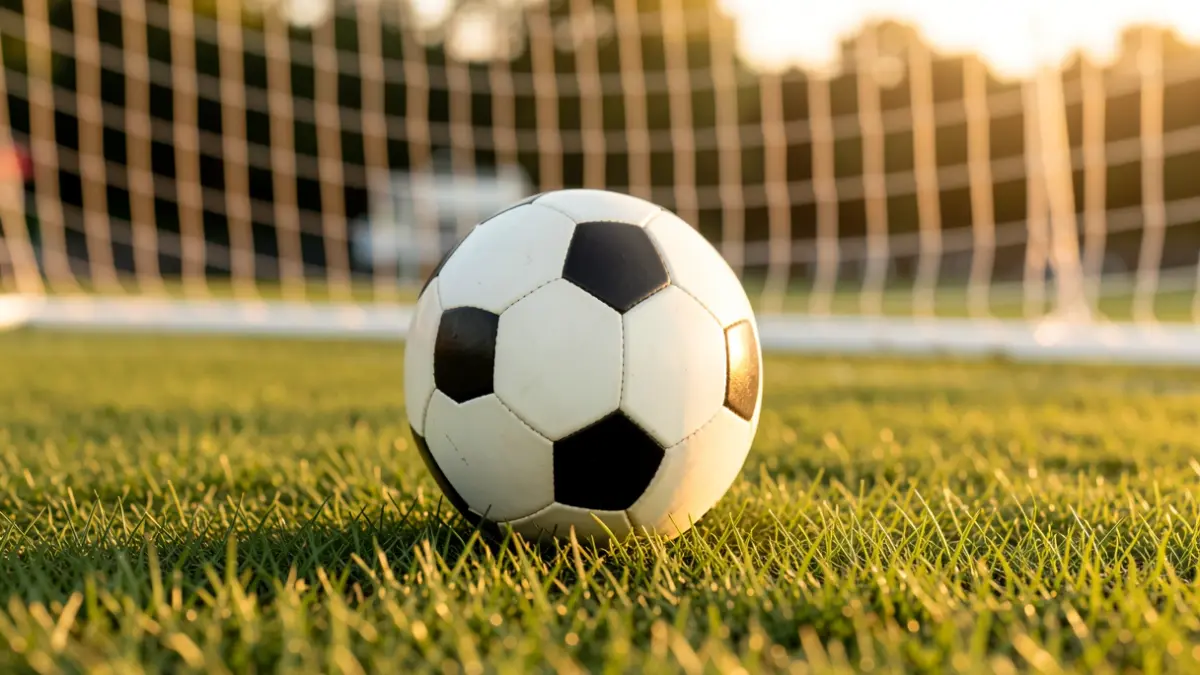 Generic image of a soccer ball on the grass.