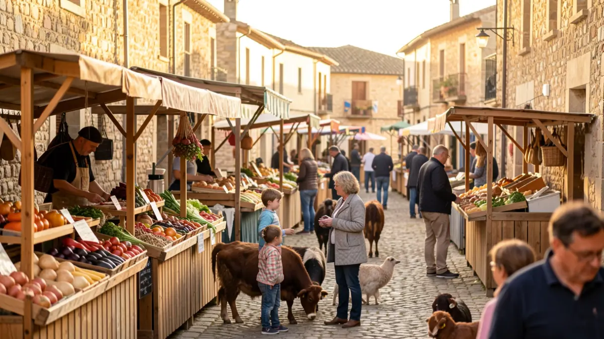 Generic image of a livestock fair in a municipality of the Community of Madrid.