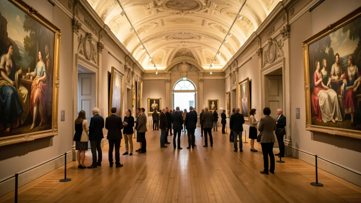 Imagen genérica de una sala de exposiciones en un museo histórico.