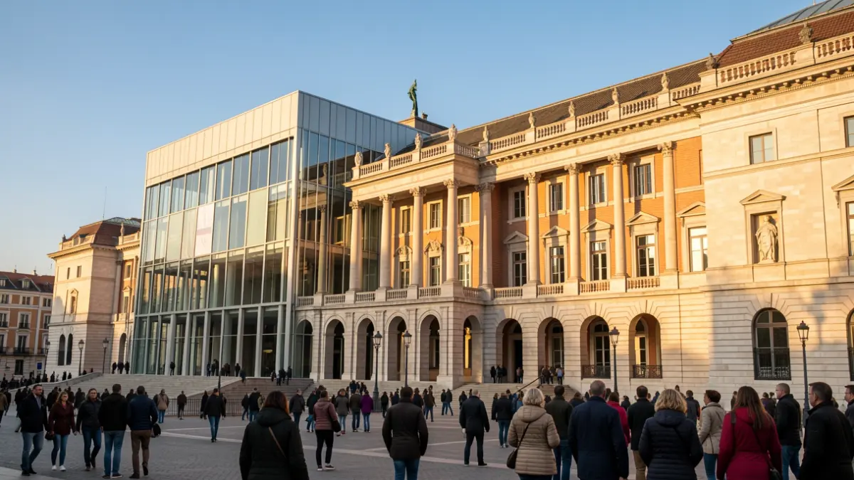 Fachada del Museo del Prado en Madrid.