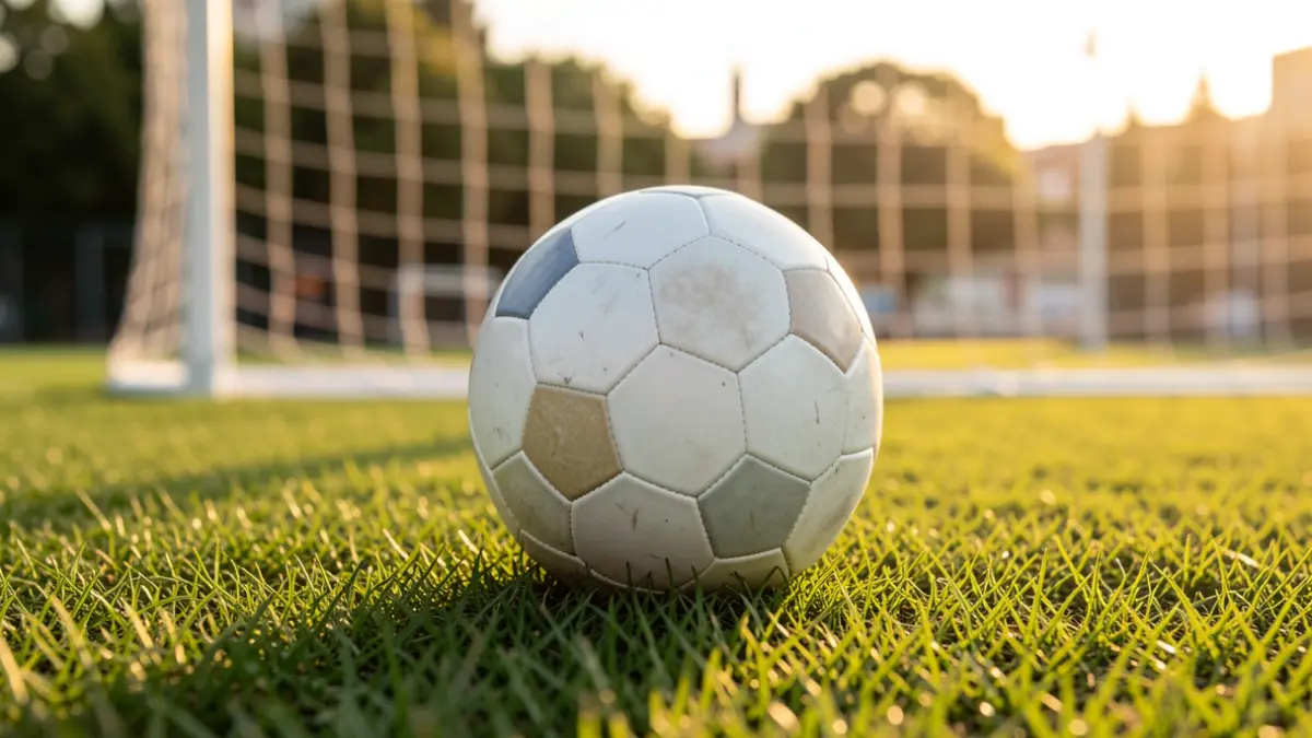 Imagen genérica de un balón de fútbol sobre césped.