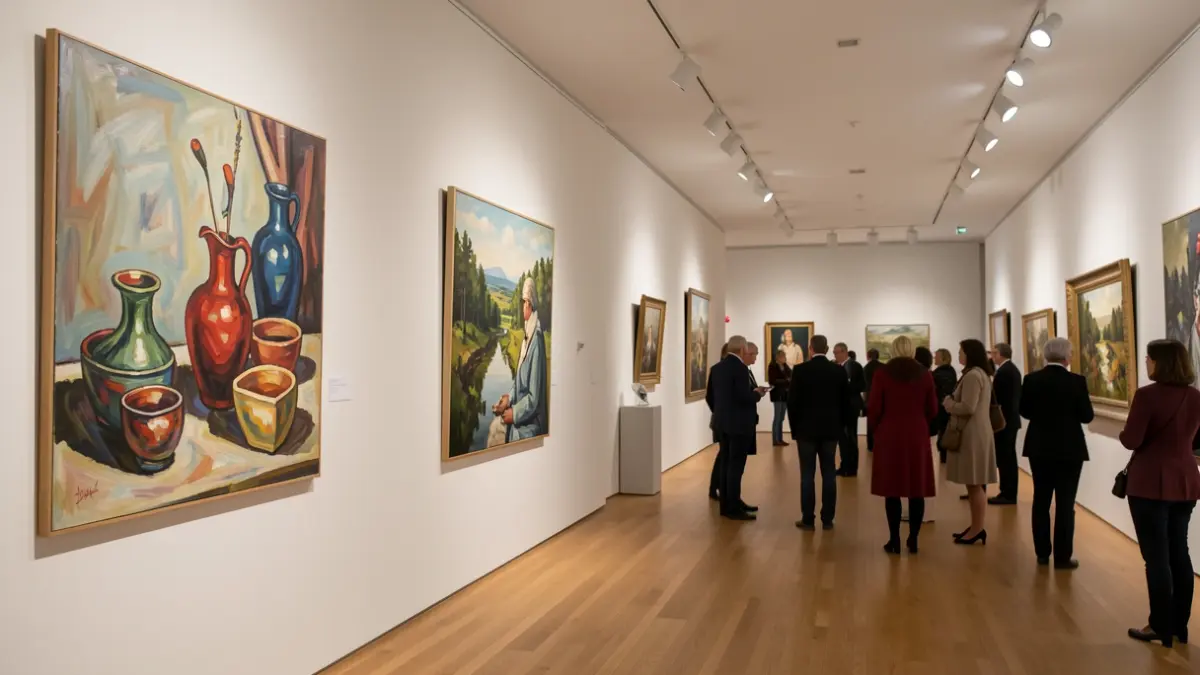 Imagen genérica de una exposición de arte en un museo.