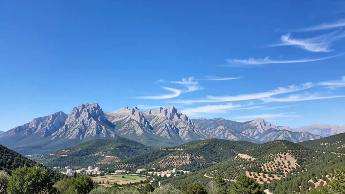 Cielos despejados sobre la Sierra de Guadarrama en la Comunidad de Madrid.