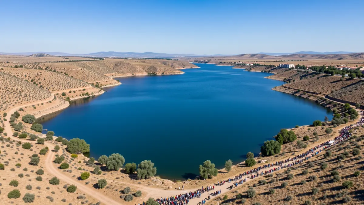 Generic image of a reservoir in the Community of Madrid.