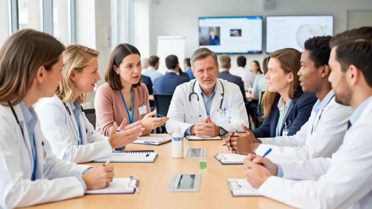 Generic image of healthcare professionals in a training session.