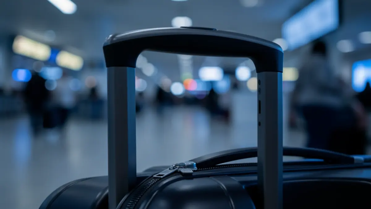 Imagen genérica de una maleta en un aeropuerto.