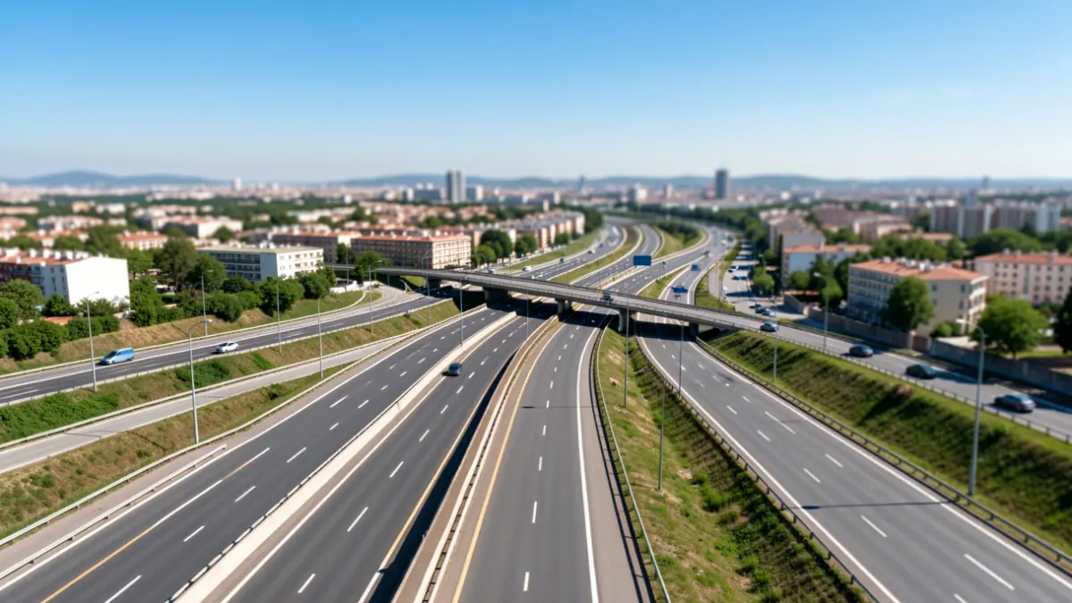 Generic image of a highway in the Community of Madrid.