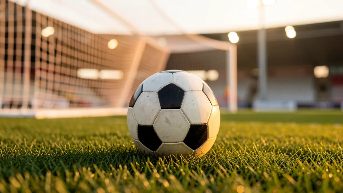 Imagen genérica de un balón de fútbol en un campo.