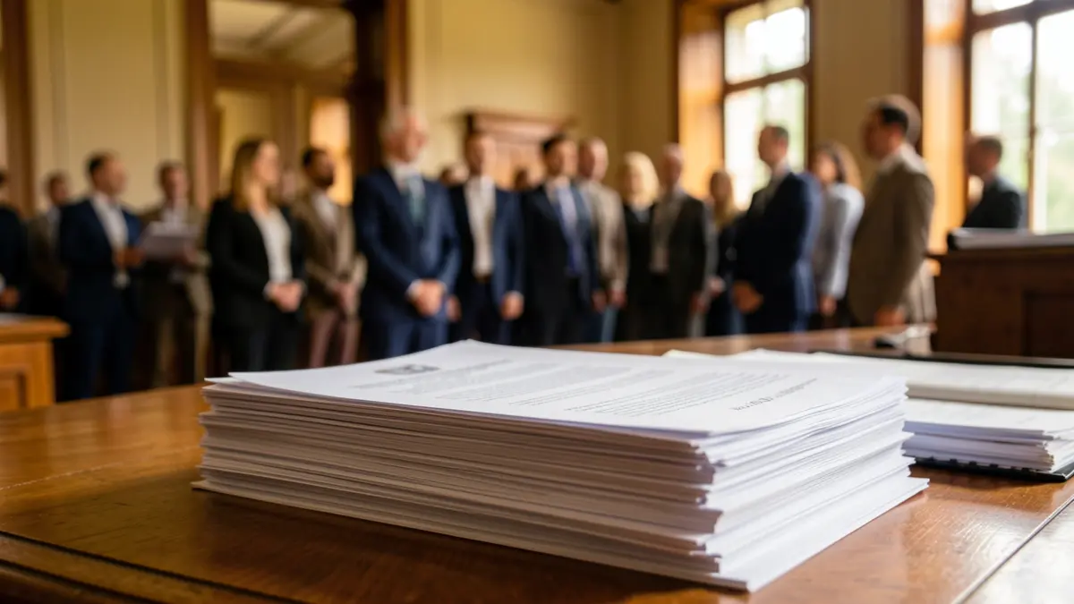 Generic image of official documents on an office desk.