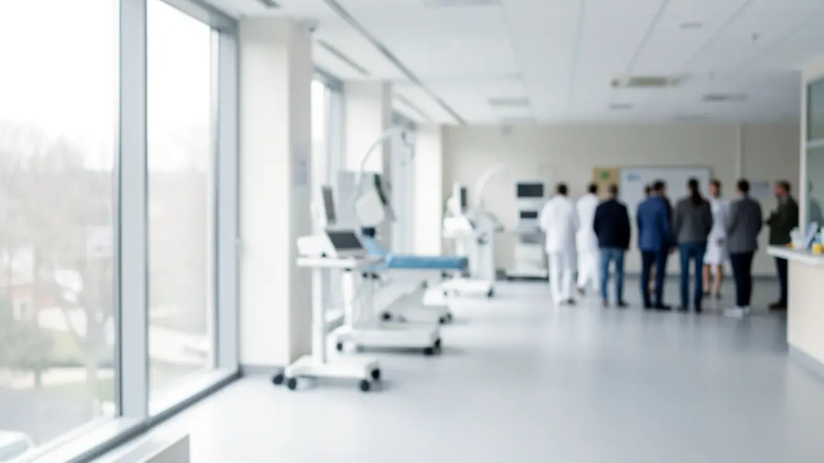 Imagen genérica de un centro de salud moderno con iluminación natural.