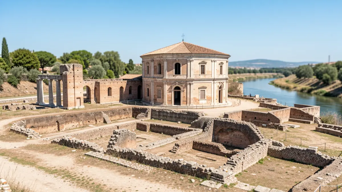 Ruinas de la villa romana de Valdetorres de Jarama declarada Bien de Interés Cultural.