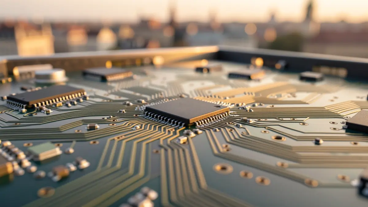 Generic image of an electronic circuit, symbolizing technology and innovation.
