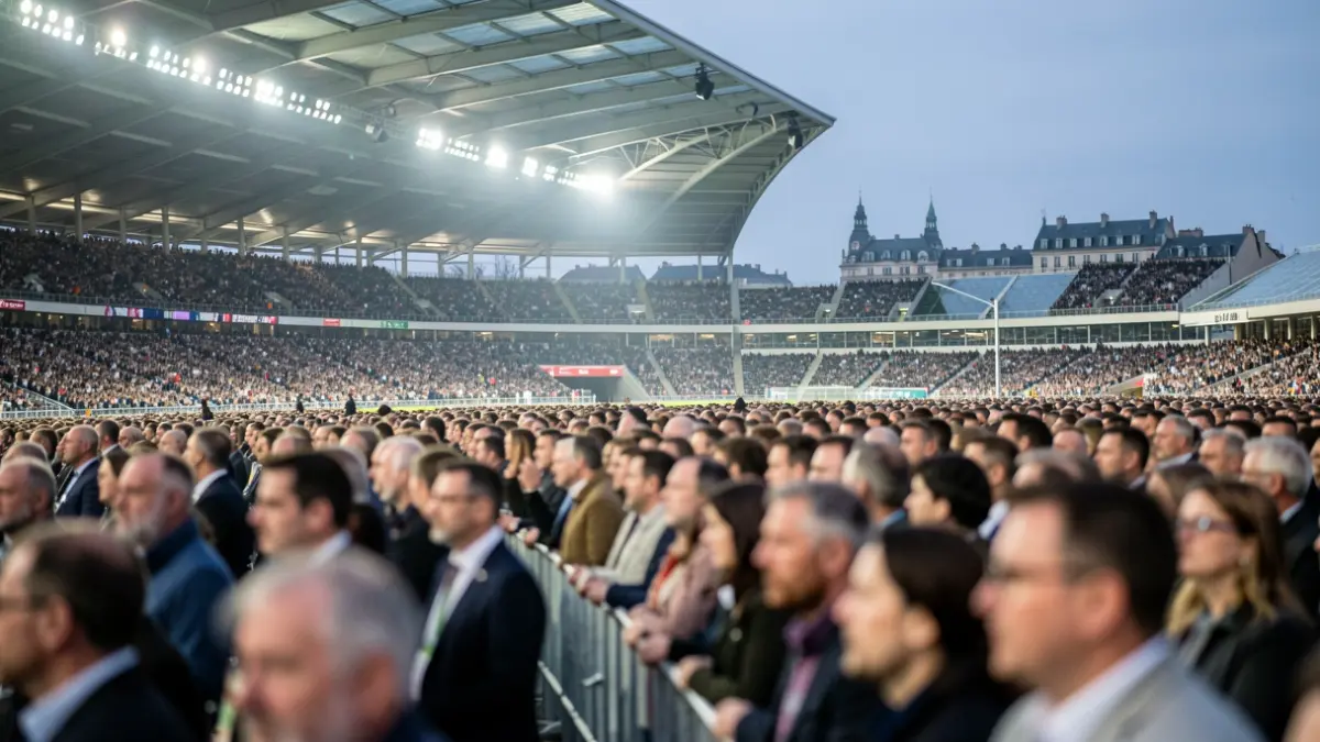 Imagen genérica de un estadio multitudinario con una gran asistencia de público.